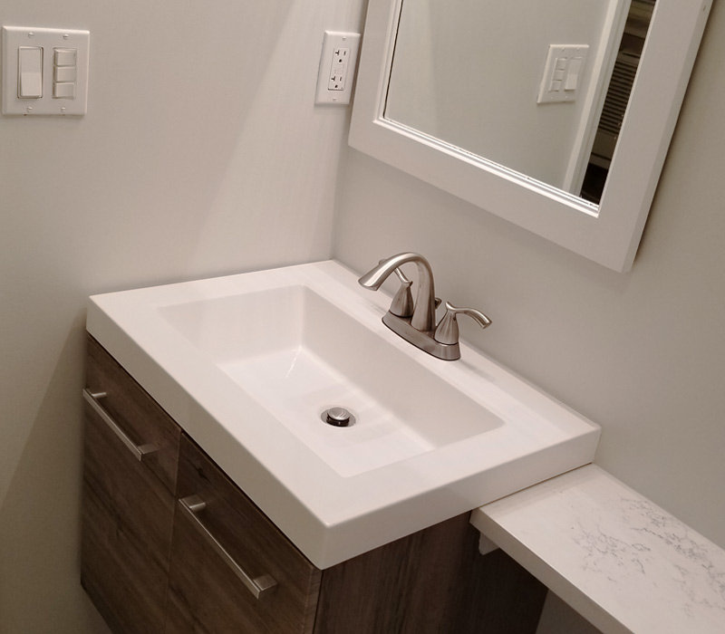 New bathroom sink in Suffolk County, NY