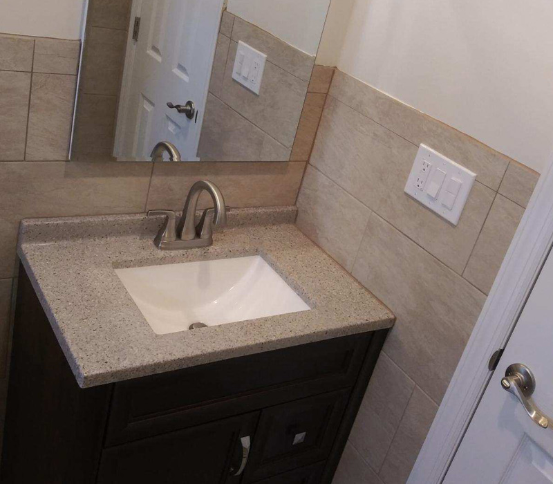 New bathroom sink in Islip, NY