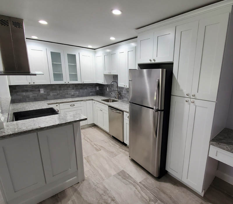 Renovated kitchen in Suffolk County, NY