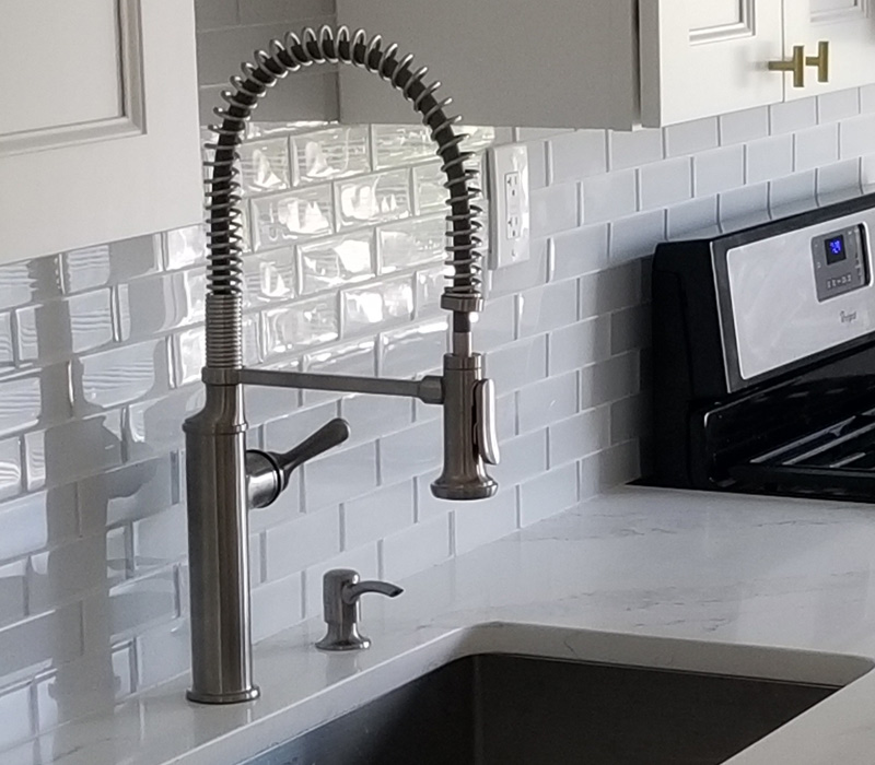 Renovated kitchen in Suffolk County, NY