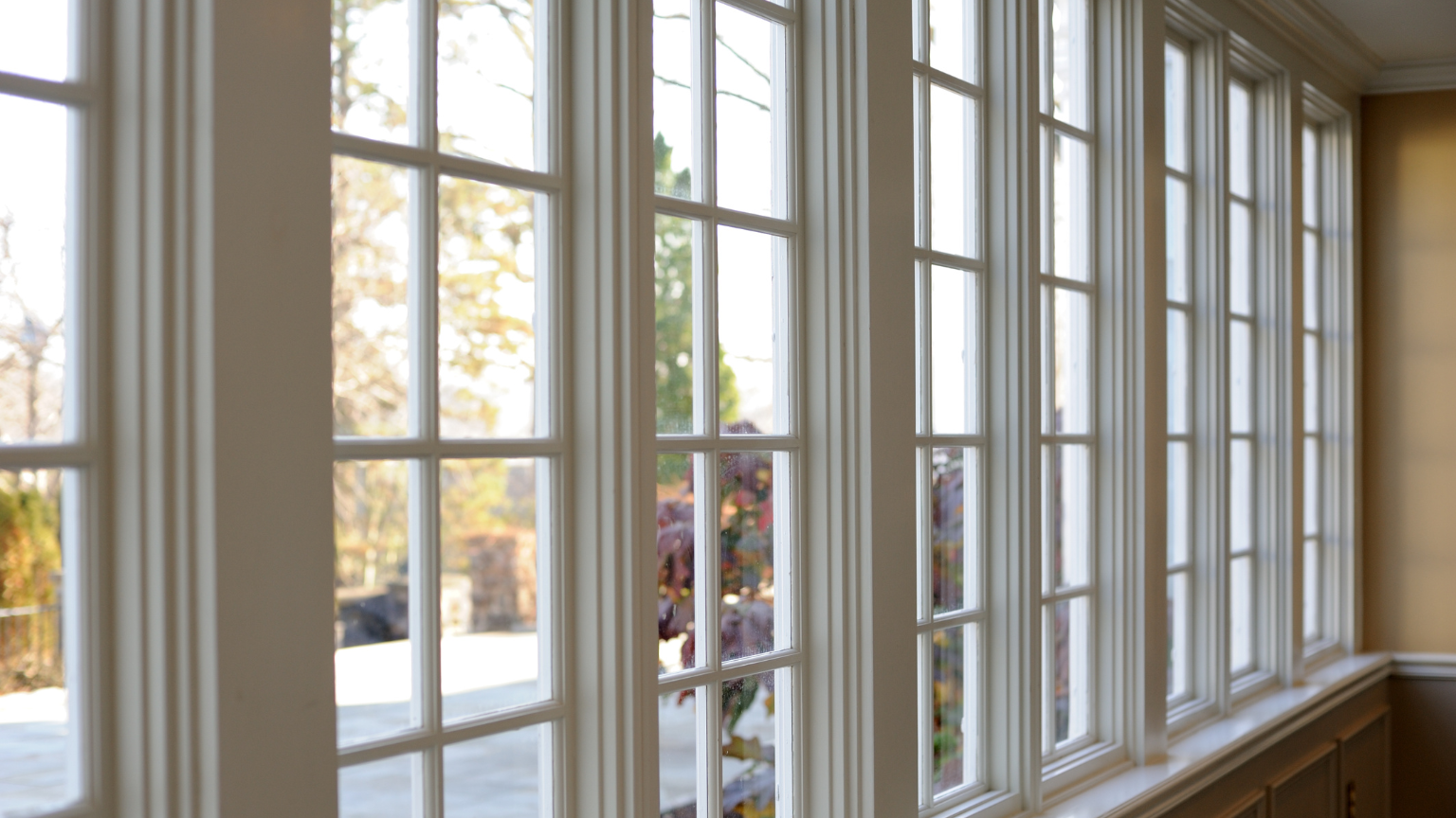 Inside view of a window