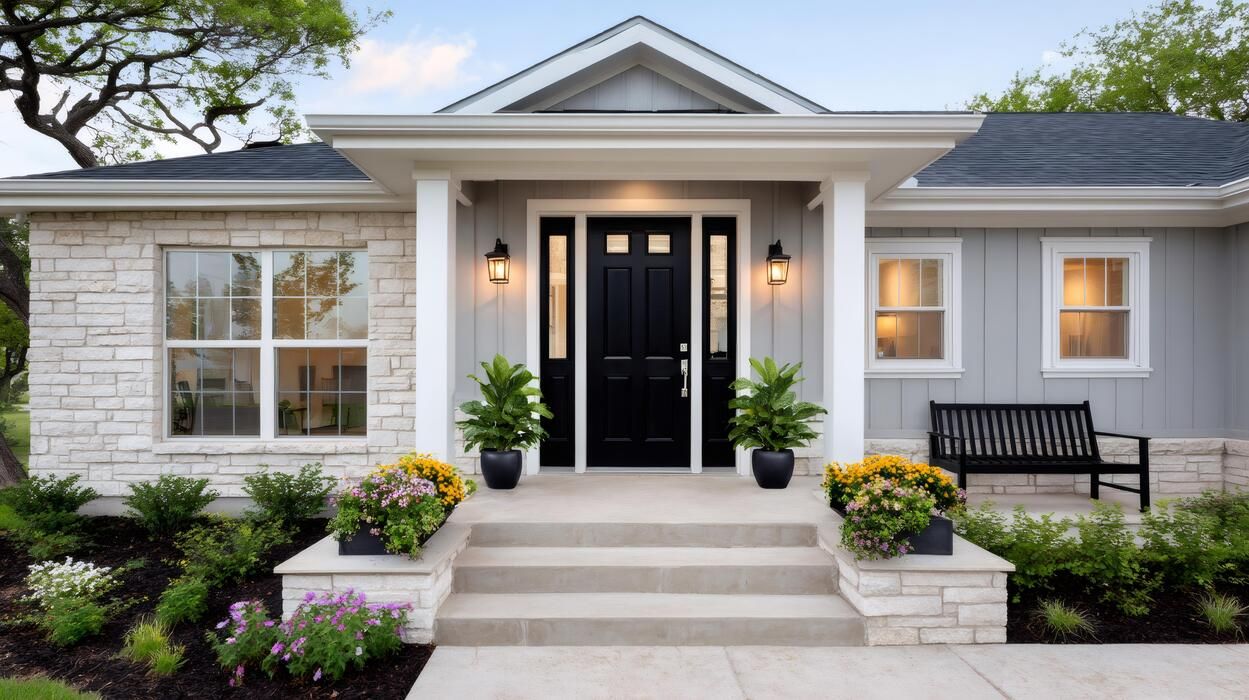 modern-suburban-home-exterior-showing-front-door-and-porch-photo